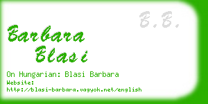 barbara blasi business card